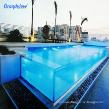 Factory High transparent acrylic swimming pool